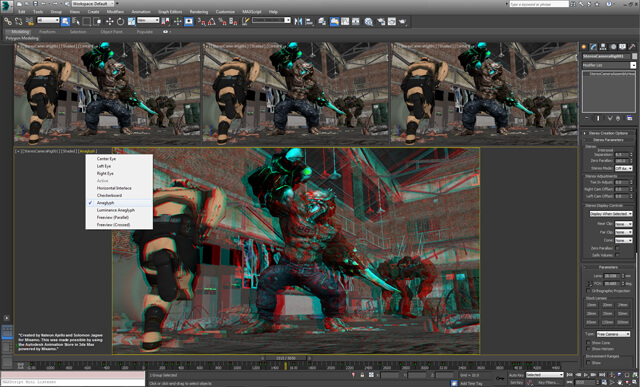 立体視カメラ機能