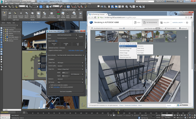 Autodesk A360レンダリングのサポート