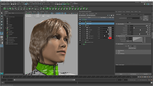 インタラクティブなヘアグルーミング（XGen）